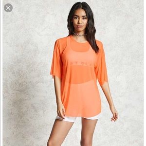 Forever21 Sheer Mesh Top